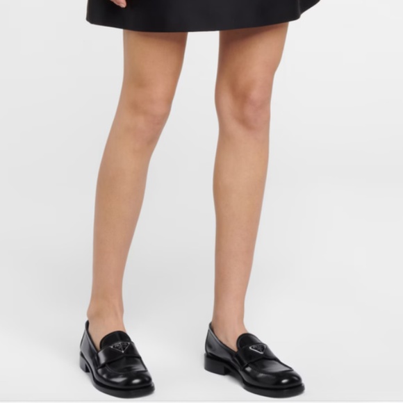 Prada triangle logo loafers - Picture 1 of 16